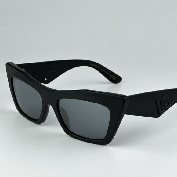 SALE! NEW D&G DG4435 25256G Matte Black Gray Mirrored Cat Eye Women Sunglasses main image 10